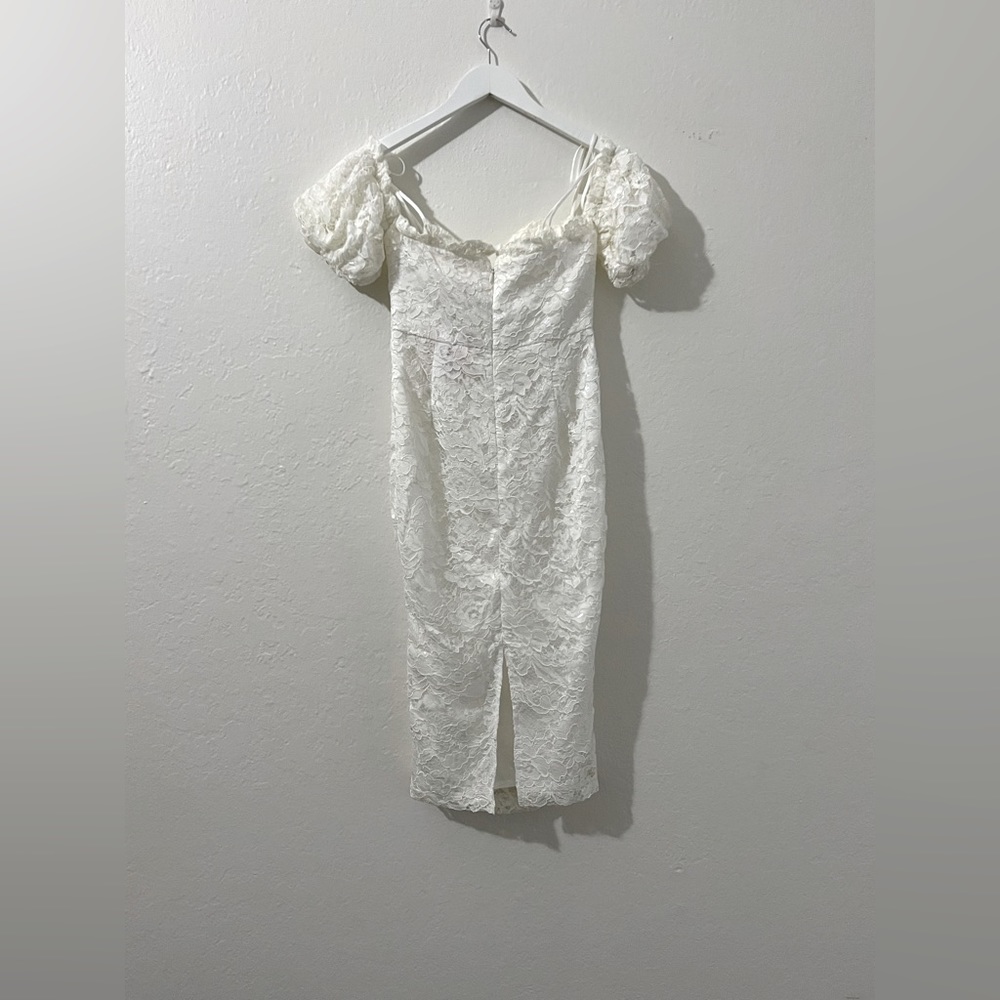 Midi White Dress